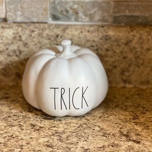 Small Rae Dunn trick pumpkin